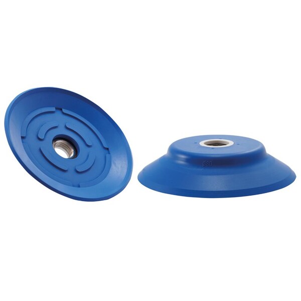 Fipa Flat vacuum cup diam. 80 mm, Thermalon blue 60 Degrees Shore 102.080.304.19 - main